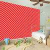 Candy Cane Striped Pattern Print Wall Sticker