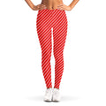 Candy Cane Striped Pattern Print Women's Leggings