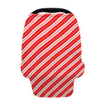 Candy Cane Stripes Pattern Print Baby Seat Cover