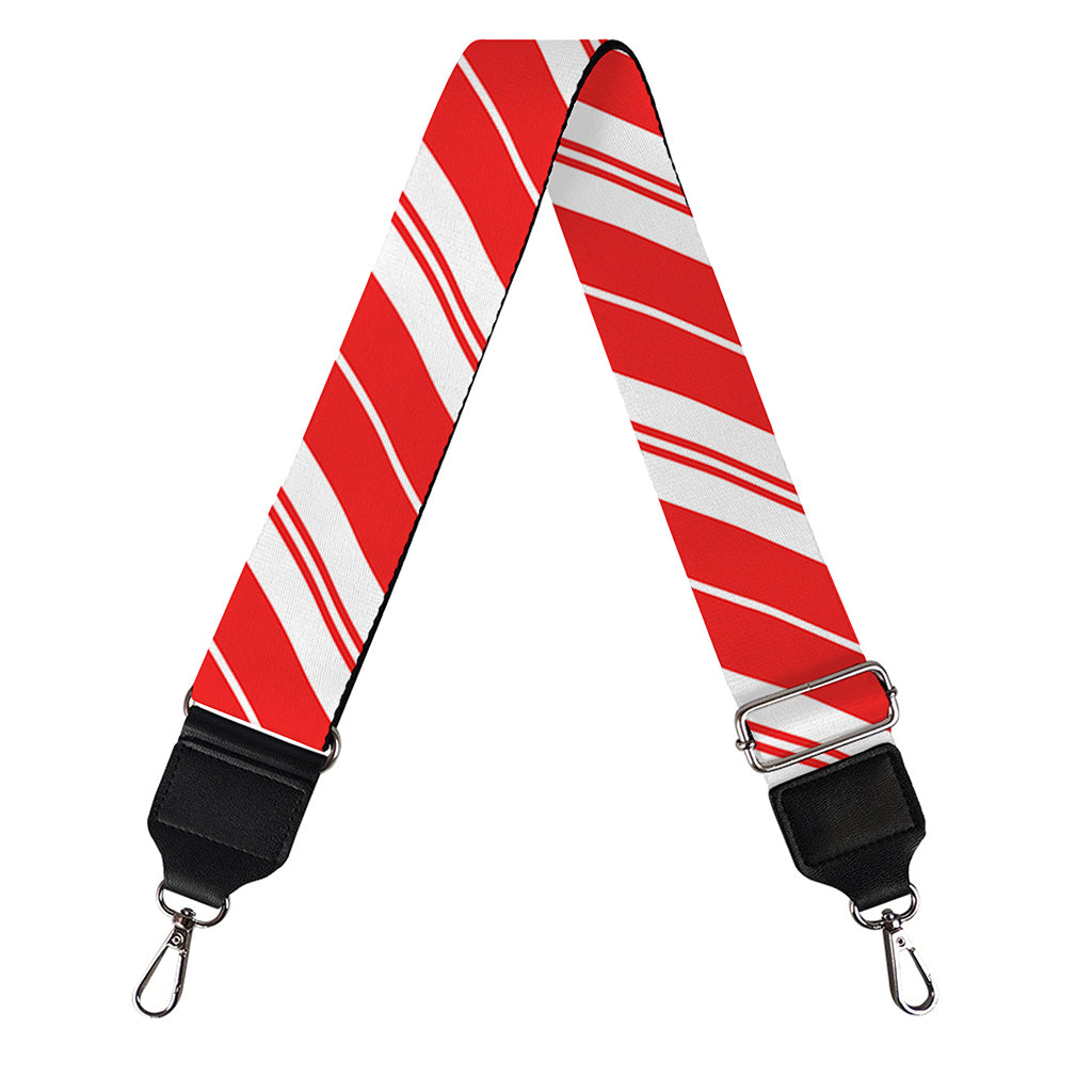 Candy Cane Stripes Pattern Print Bag Strap