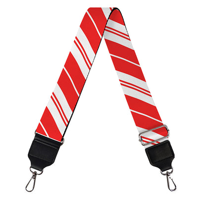 Candy Cane Stripes Pattern Print Bag Strap