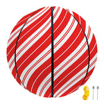 Candy Cane Stripes Pattern Print Basketball