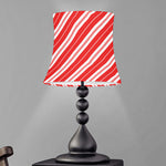 Candy Cane Stripes Pattern Print Bell Lamp Shade