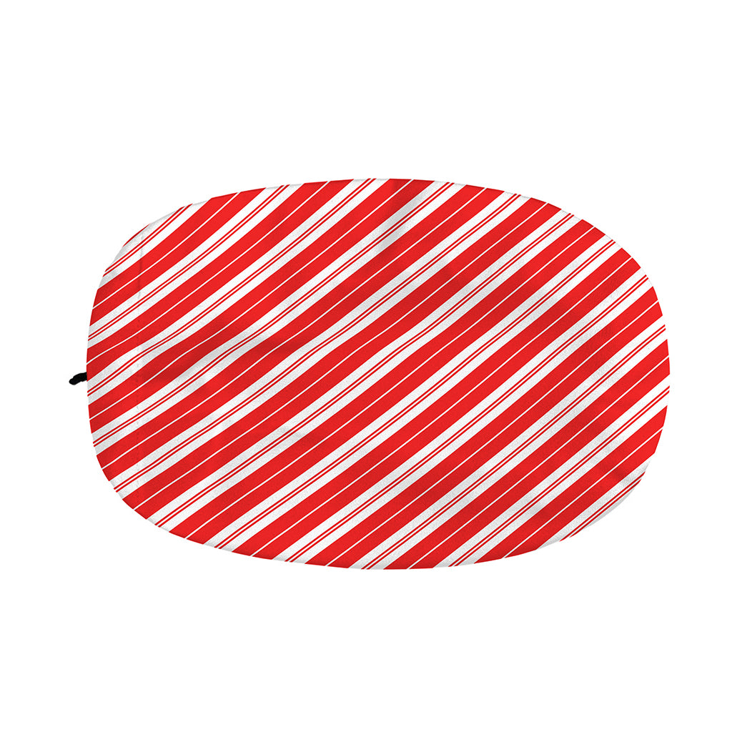 Candy Cane Stripes Pattern Print Car Side Mirror Covers
