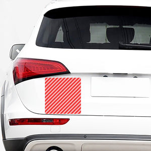 Candy Cane Stripes Pattern Print Car Sticker