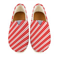 Candy Cane Stripes Pattern Print Casual Shoes