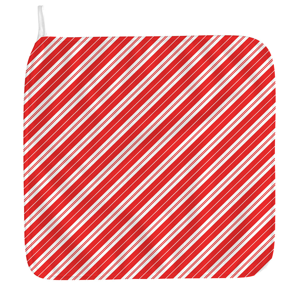 Candy Cane Stripes Pattern Print Hand Towel