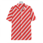 Candy Cane Stripes Pattern Print Hawaiian Shirt