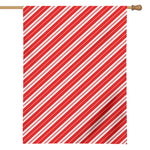 Candy Cane Stripes Pattern Print House Flag