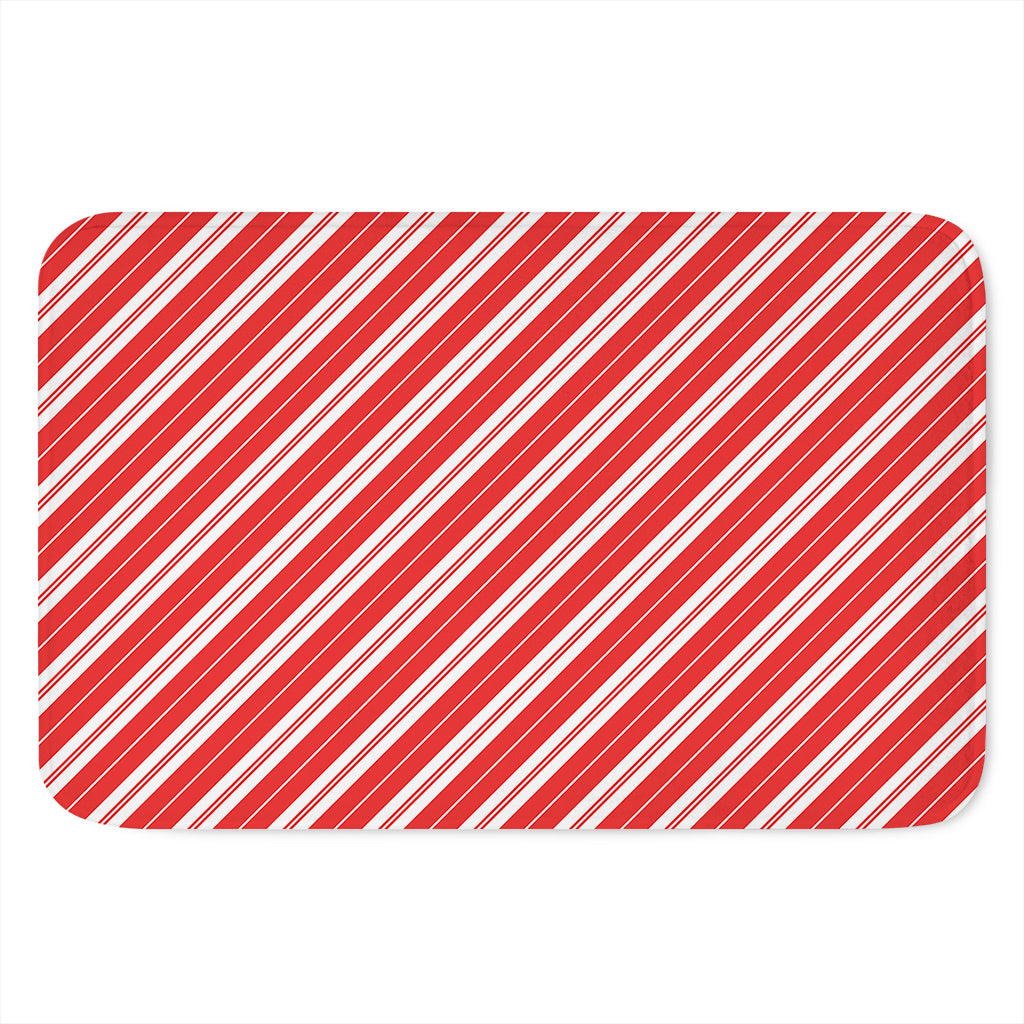 Candy Cane Stripes Pattern Print Indoor Door Mat