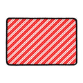 Candy Cane Stripes Pattern Print Kitchen Mat