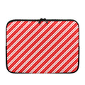 Candy Cane Stripes Pattern Print Laptop Sleeve