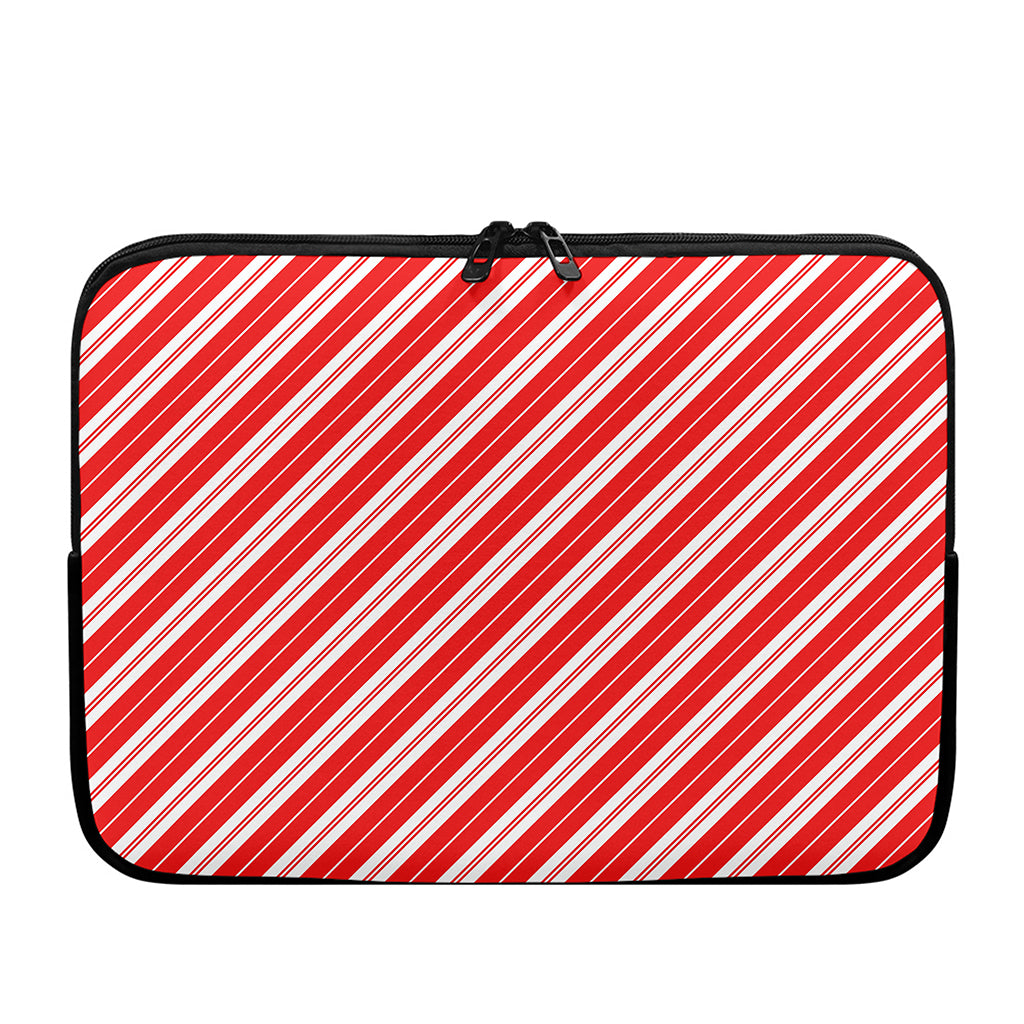 Candy Cane Stripes Pattern Print Laptop Sleeve