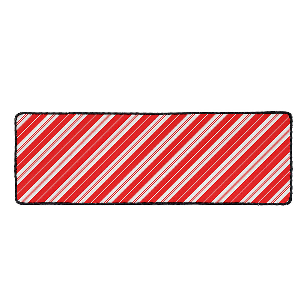 Candy Cane Stripes Pattern Print Long Kitchen Mat