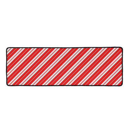Candy Cane Stripes Pattern Print Long Kitchen Mat