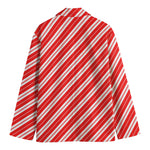 Candy Cane Stripes Pattern Print Men's Blazer