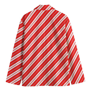 Candy Cane Stripes Pattern Print Men's Blazer