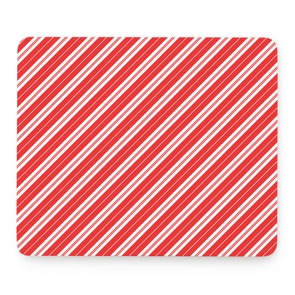 Candy Cane Stripes Pattern Print Mouse Pad