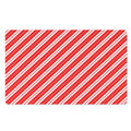 Candy Cane Stripes Pattern Print Polyester Doormat