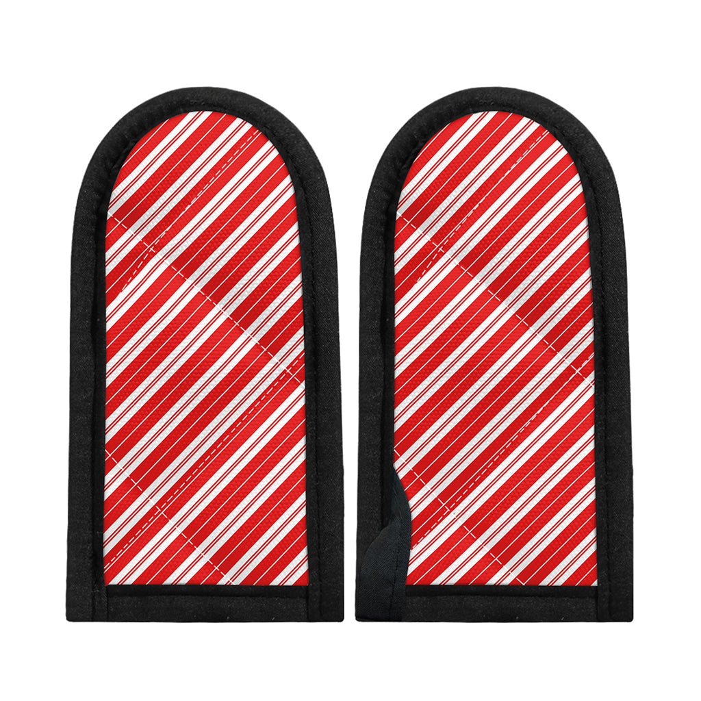 Candy Cane Stripes Pattern Print Skillet Handle Cover