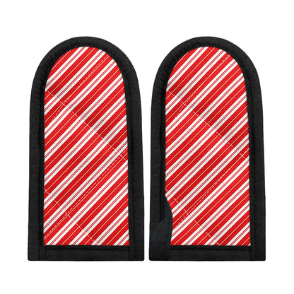Candy Cane Stripes Pattern Print Skillet Handle Cover