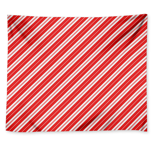 Candy Cane Stripes Pattern Print Tapestry