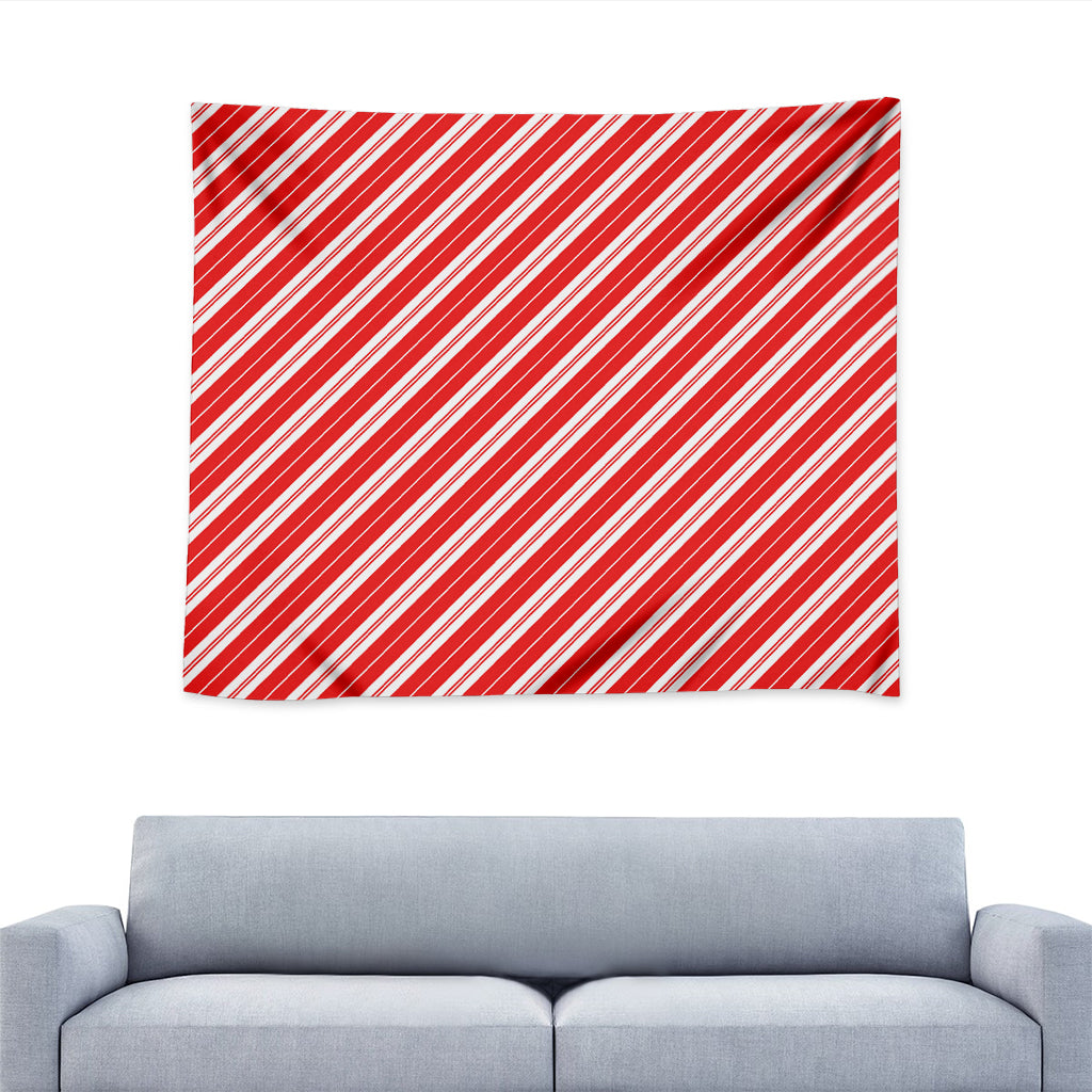 Candy Cane Stripes Pattern Print Tapestry