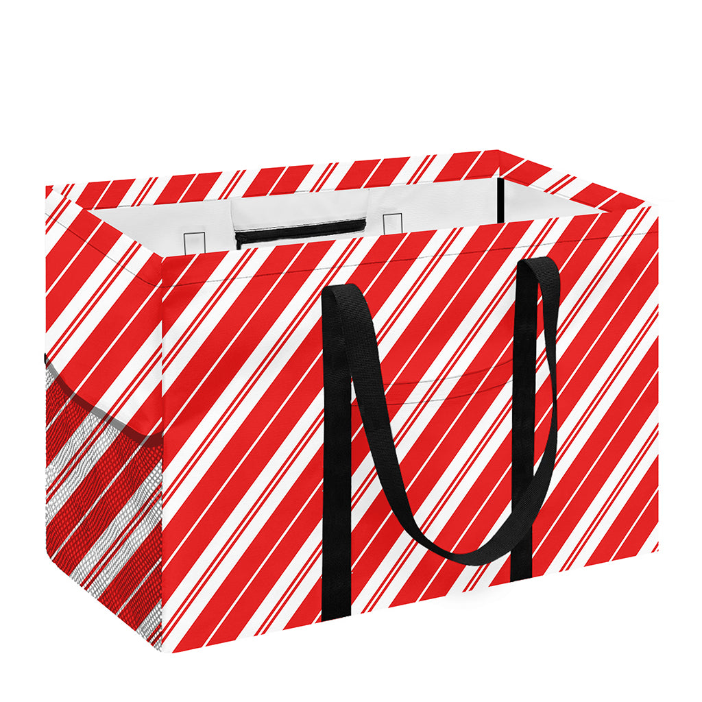 Candy Cane Stripes Pattern Print Utility Tote Bag