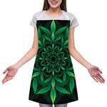 Cannabis Leaf Mandala Print Adjustable Apron