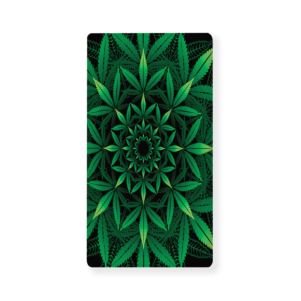Cannabis Leaf Mandala Print Baby Crib Sheet