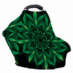 Cannabis Leaf Mandala Print Baby Seat Cover