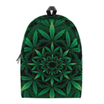 Cannabis Leaf Mandala Print Backpack