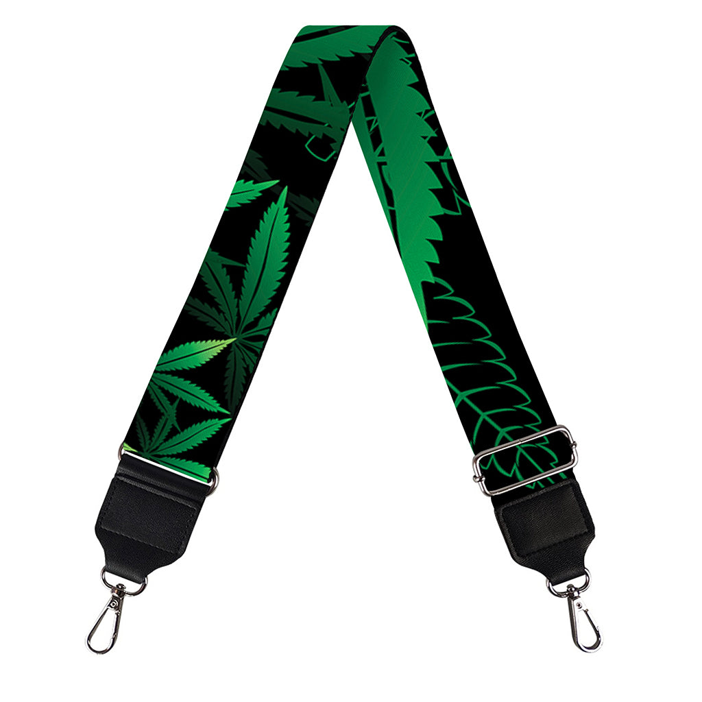 Cannabis Leaf Mandala Print Bag Strap