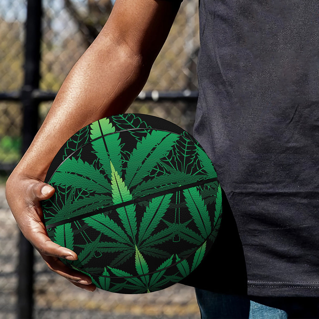 Cannabis Leaf Mandala Print Basketball