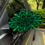 Cannabis Leaf Mandala Print Car Side Mirror Covers