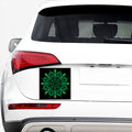 Cannabis Leaf Mandala Print Car Sticker