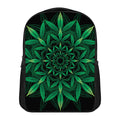 Cannabis Leaf Mandala Print Casual Backpack