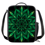 Cannabis Leaf Mandala Print Crossbody Lunch Bag