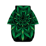 Cannabis Leaf Mandala Print Dog Zip Up Hoodie