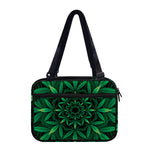 Cannabis Leaf Mandala Print Double Strap Bible Bag