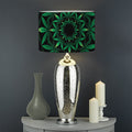 Cannabis Leaf Mandala Print Drum Lamp Shade
