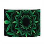 Cannabis Leaf Mandala Print Drum Lamp Shade