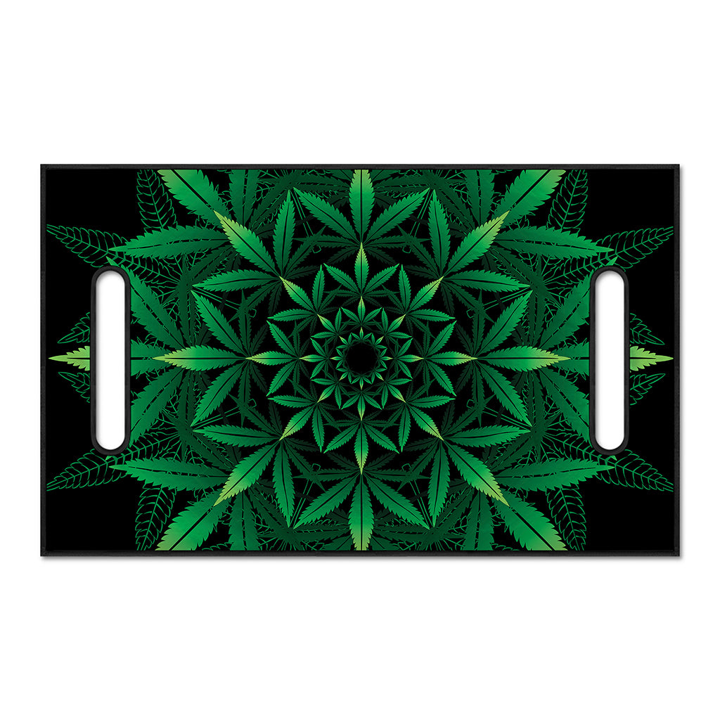 Cannabis Leaf Mandala Print Golf Cart Seat Cover