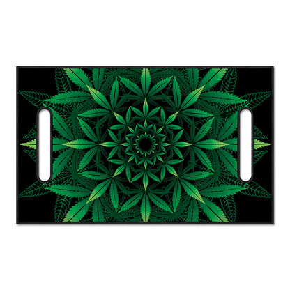 Cannabis Leaf Mandala Print Golf Cart Seat Cover