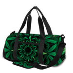 Cannabis Leaf Mandala Print Gym Bag