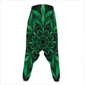 Cannabis Leaf Mandala Print Hammer Pants
