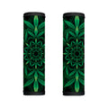 Cannabis Leaf Mandala Print Handle Covers