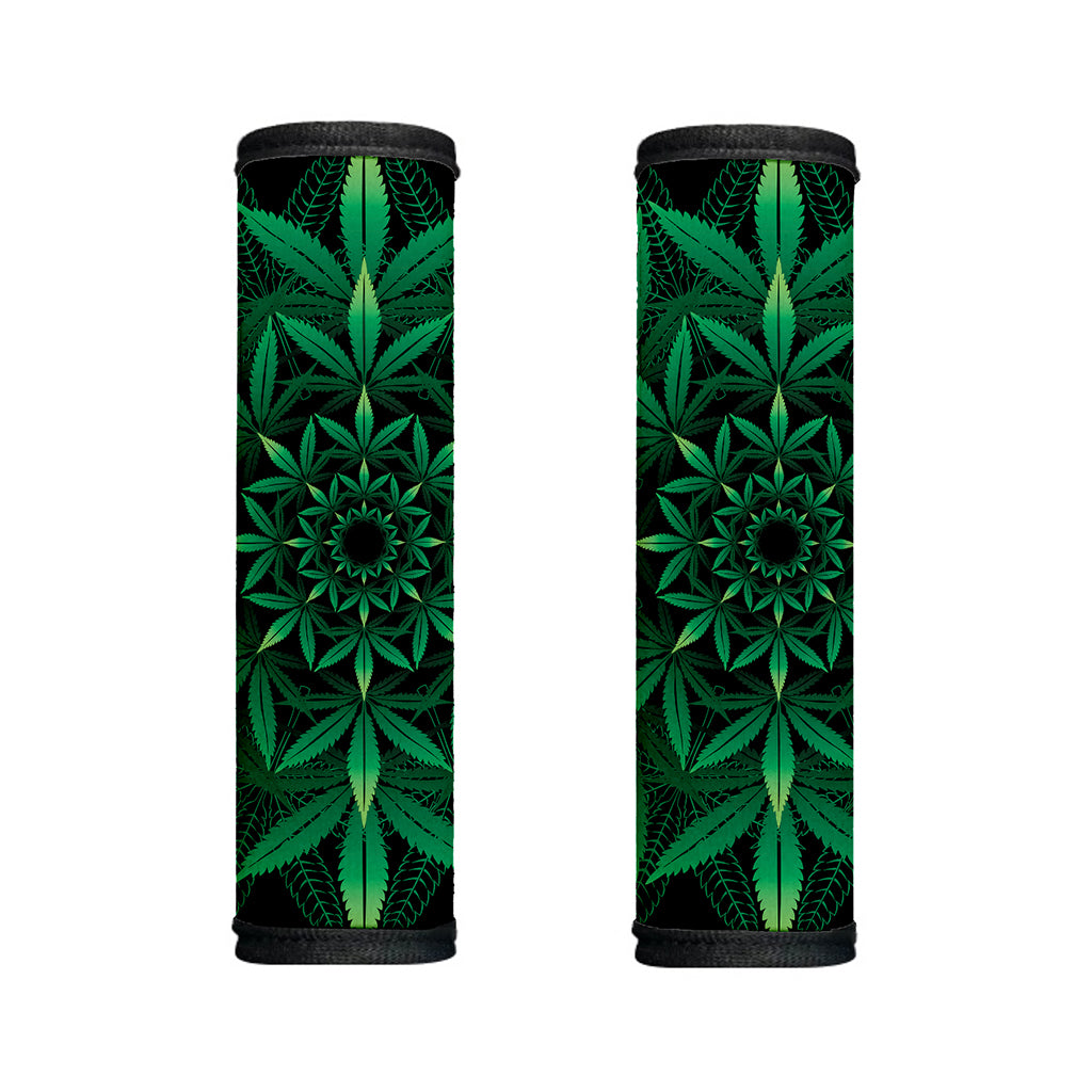 Cannabis Leaf Mandala Print Handle Covers