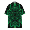 Cannabis Leaf Mandala Print Hawaiian Shirt