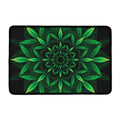 Cannabis Leaf Mandala Print Kitchen Mat